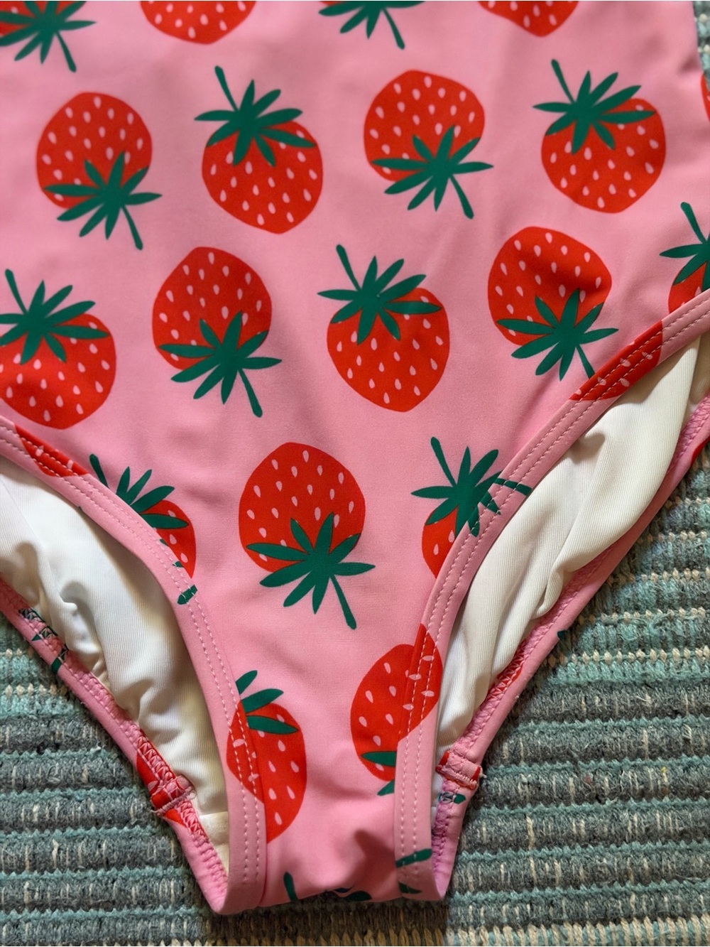 4/$25 Hanna Anderson One-Piece Strawberry Swimsuit Size 10 - Picture 12 of 16